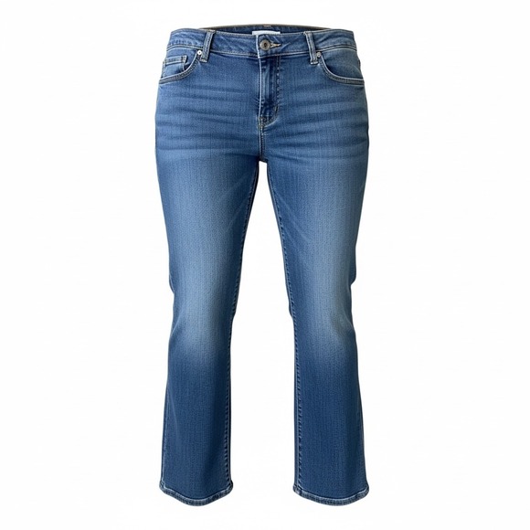 Chico's Denim - Chico's Platinum Denim Boot Cut Jeans Size 2 (16) Medium Wash Stretch